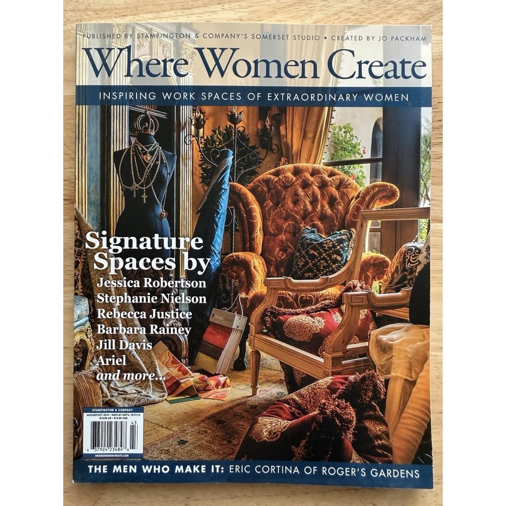 Where Women Create Magazine Aug/Sep/Oct 2014 Inspiring Work Spaces Jo Packham